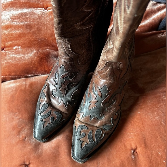 Dan Post Boots - style 3278 - black/brown size: 6.5 - Picture 5 of 5